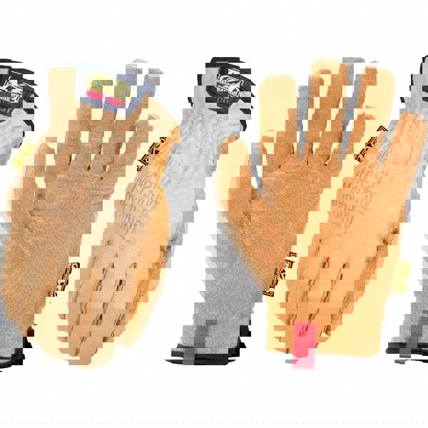 Cut-Resistant Gloves: Size M, ANSI Cut A9, Leather